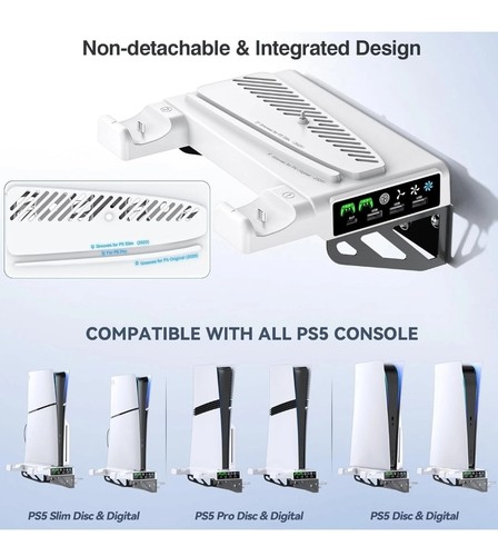 Ps5 wall mount cooling - fan, &