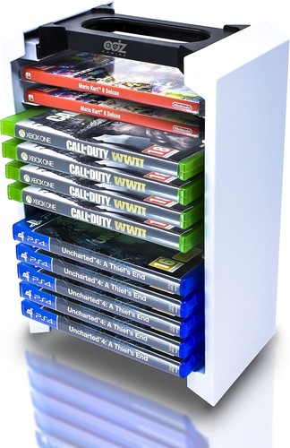 Compact game storage tower - game,