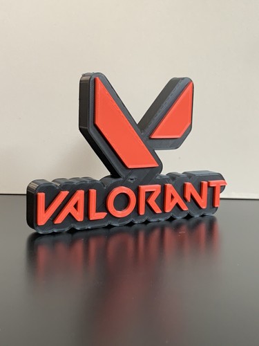 Valorant gaming logo - 3d,